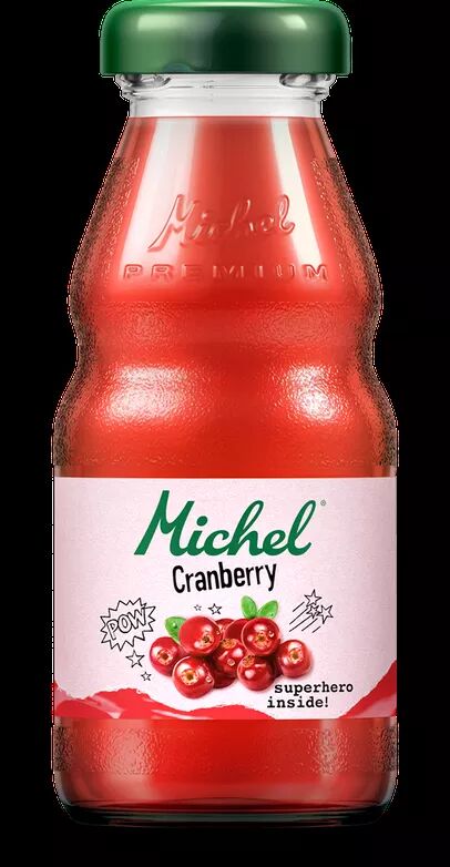 Michel Cranberry contiene il 25% di succo di frutta